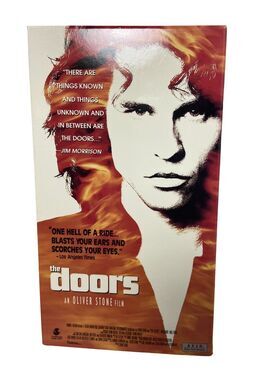 The Doors VHS 1991 Oliver Stone Val Kilmer Meg Ryan Billy Idol Kyle MacLachian